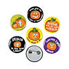 Bulk 48 Pc. Mini Christian Pumpkin Glow-in-the-Dark Buttons Image 1