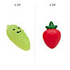 Bulk 48 Pc. Mini Fruit &amp; Vegetable Mochi Squishies Assortment Image 1