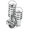 Bulk 48 Pc. Mini Galvanized Pails Image 1