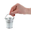 Bulk 48 Pc. Mini Galvanized Pails Image 2