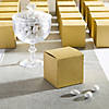 Bulk 48 Pc. Mini Gold Glitter Favor Boxes Image 1