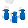 Bulk 48 Pc. Mini Hexagon Blue Bubble Bottles Image 1