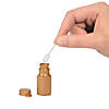 Bulk 48 Pc. Mini Hexagon Gold Bubble Bottles Image 1
