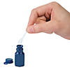 Bulk 48 Pc. Mini Hexagon Navy Blue Bubble Bottles Image 1