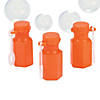Bulk 48 Pc. Mini Hexagon Orange Bubble Bottles Image 1