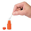 Bulk 48 Pc. Mini Hexagon Orange Bubble Bottles Image 1