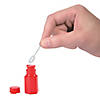 Bulk 48 Pc. Mini Hexagon Red Bubble Bottles Image 1