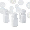 Bulk 48 Pc. Mini Hexagon White Bubble Bottles Image 1