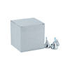 Bulk 48 Pc. Mini Silver Glitter Favor Boxes Image 1