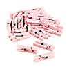 Bulk  48 Pc. Pastel Pink Mini Clothespin Party Favors Image 1