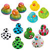 Bulk 48 Pc. Patterned Rubber Ducks Assortment Image 1