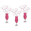 Bulk 48 Pc. Pink Diamond Ring Silly Straws Image 1