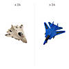 Bulk 48 Pc. Pull-Back Plastic Fighter Plane Jet Toys Assortment Image 1
