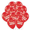 Bulk  48 Pc. Red Congrats Grad 11" Latex Balloons Image 1