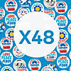 Bulk 48 Pc. Religious Patriotic Groovy Mini Buttons Image 1