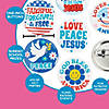 Bulk 48 Pc. Religious Patriotic Groovy Mini Buttons Image 2