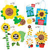 Bulk 48 Pc. Religious Sunflower Craft Kit Assortment &#8211; Makes 48 Image 1