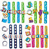 Bulk 48 Pc. Slap Bracelets with Charm Assortment Image 1