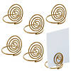 Bulk 48 Pc. Small Gold Spiral Place Card Holders Image 1