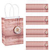 Bulk 48 Pc. Small Rustic Wedding Gift Bags with Tag Image 1
