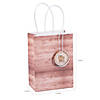 Bulk 48 Pc. Small Rustic Wedding Gift Bags with Tag Image 1