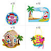 Bulk 48 Pc. Tropical Christmas Craft Kit Assortment - Makes 48 Image 1