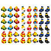 Bulk 48 Pc. Vehicle-Themed Vinyl Rubber Ducks Assortment Image 1
