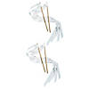 Bulk 48 Pc. White 24" Ribbon Wands Image 1