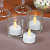 Bulk 48 Pc. White Battery-Operated Tea Light Candles Image 1