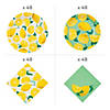 Bulk 484 Pc. Premium Lemon Party Disposable Tableware Kit for 48 Guests Image 2