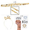 Bulk 49 Pc. Bridal Party Gold Accessories Kit Image 1