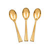Bulk 50 Ct. Metallic Gold Mini Spoons Image 1