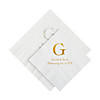 Bulk 50 Ct. Personalized Wedding Monogram Beverage or Luncheon Napkins Image 1