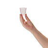 Bulk  50 Ct. Pink Glitter BPA-Free Plastic Shot Glasses Image 1
