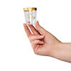 Bulk  50 Ct. Premium Let&#8217;s Party BPA-Free Plastic Shot Glasses with Gold Trim Image 1