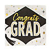 Bulk 50 Pc. Black & Gold Graduation Party Congrats Grad Luncheon Napkins Image 1
