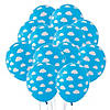 Bulk 50 Pc. Blue Cloud 11" Latex Balloons Image 1