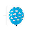 Bulk 50 Pc. Blue Cloud 11" Latex Balloons Image 1