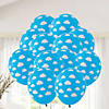 Bulk 50 Pc. Blue Cloud 11" Latex Balloons Image 2