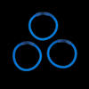 Bulk 50 Pc. Blue Glow Bracelets Image 1