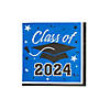 Bulk 50 Pc. Class of 2024 Blue Graduation Party Paper Luncheon Napkins Image 1