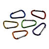 Bulk 50 Pc. Colorful Keychain Carabiner Clips Image 1