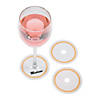 Bulk 50 Pc. Gold Border Drink Collars Image 1