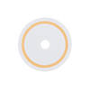 Bulk 50 Pc. Gold Border Drink Collars Image 1
