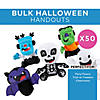 Bulk 50 Pc. Halloween Character Bat Ghost Skeleton Monster Stuffed Toy Assortment Image 2