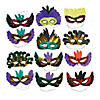 Bulk 50 Pc. Masquerade Feather Mask Assortment Image 1