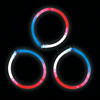 Bulk 50 Pc. Patriotic Glow Tri-Color Bracelets Image 1
