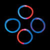 Bulk 50 Pc. Patriotic Mix Glow Bracelets Image 1