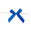 Bulk  50 Pc. Royal Blue Twist Tie Satin Bows Image 1