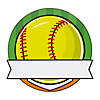 Bulk 50 Pc. Team Spirit Softball Name Cutouts Image 1